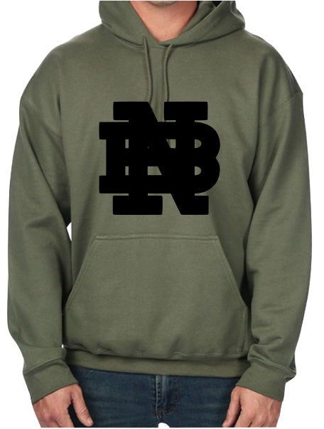 Flocked Black NB Hoodies
