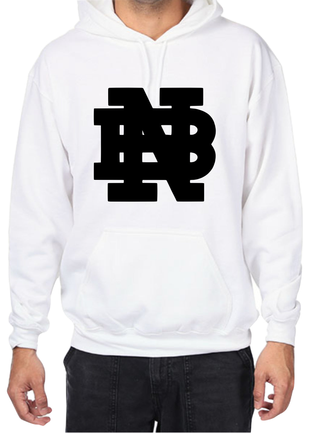 Flocked Black NB Hoodies