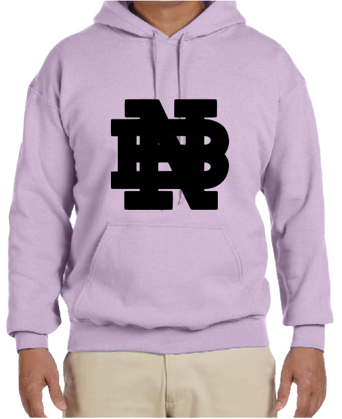 Flocked Black NB Hoodies