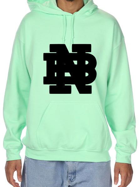 Flocked Black NB Hoodies