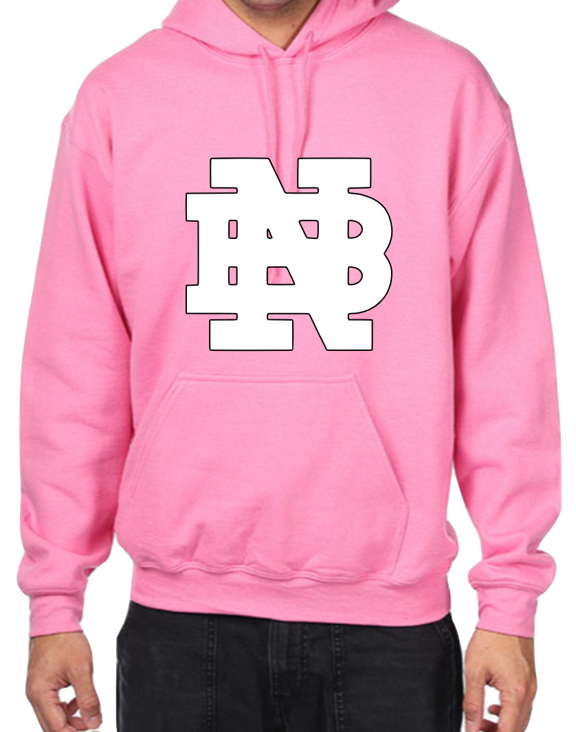 Flocked White NB Hoodies