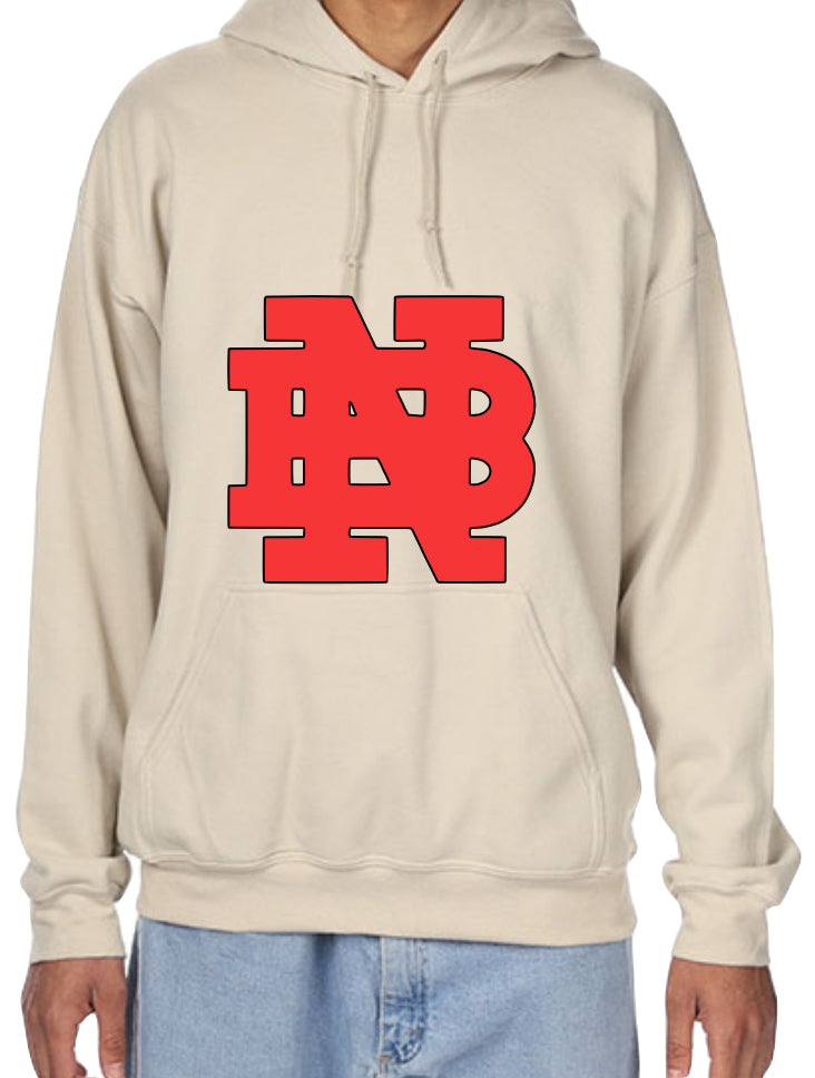 Flocked Red NB Hoodies